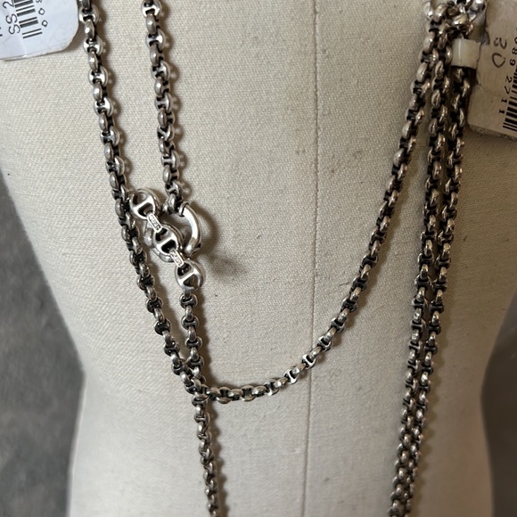 Hoorsenbuhs micro open link 24 inch sterling necklace never worn with diamonds! - Picture 5 of 16